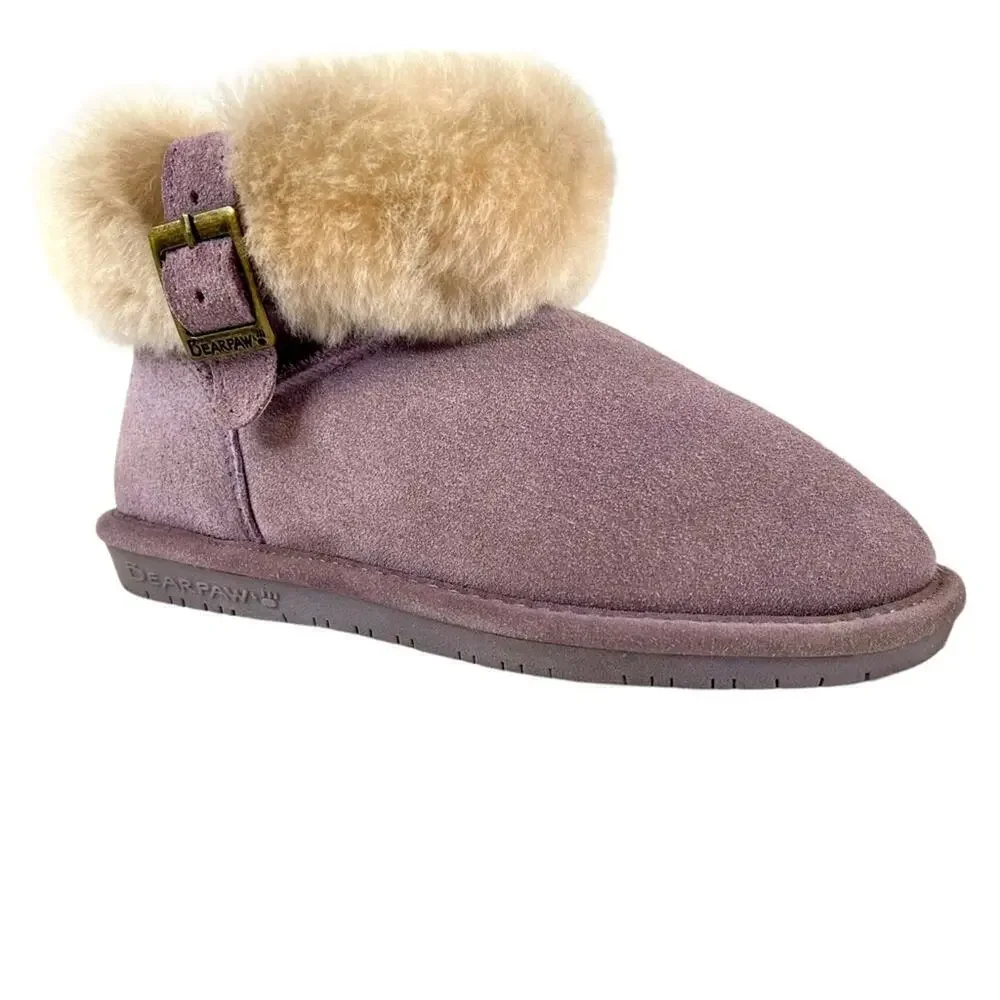 BEARPAW the Abby Boot in Lavender Size 2 Big Girl
